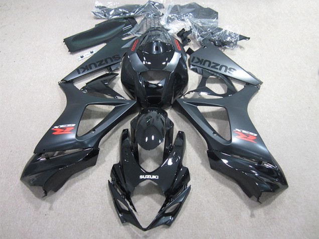 Black 07-08 Suzuki GSXR 1000 Motorcycle Fairing Kits & Plastic