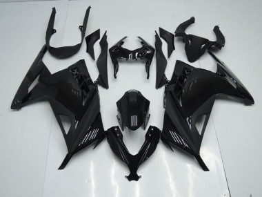 Black 13-16 Kawasaki ZX300R Motorcycle Fairing