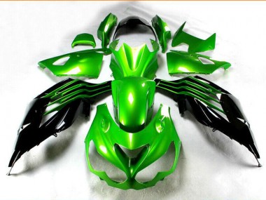 Black Green 12-21 Kawasaki ZX14R ZZR1400 Motorcycle Fairing