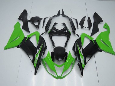 Black Green 636 13-18 Kawasaki ZX6R Motorcycle Fairings