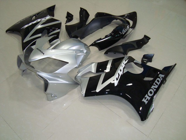 Black Silver 04-07 Honda CBR600 F4i Motorcycle Fairing