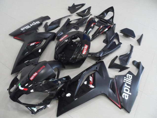 Black and Matte Black 06-11 Aprilia RS125 Motorcycle Fairings