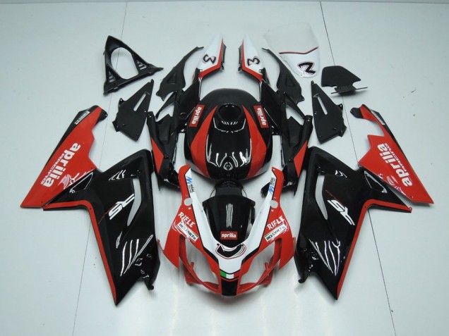 Black and Red 06-11 Aprilia RS125 Motorcycle Fairings