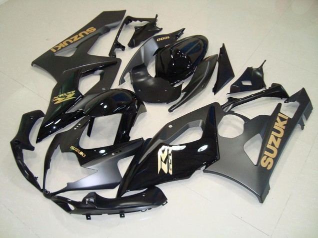 Black with Gold Decals 05-06 Suzuki GSXR 1000 Motorcycle Fairings