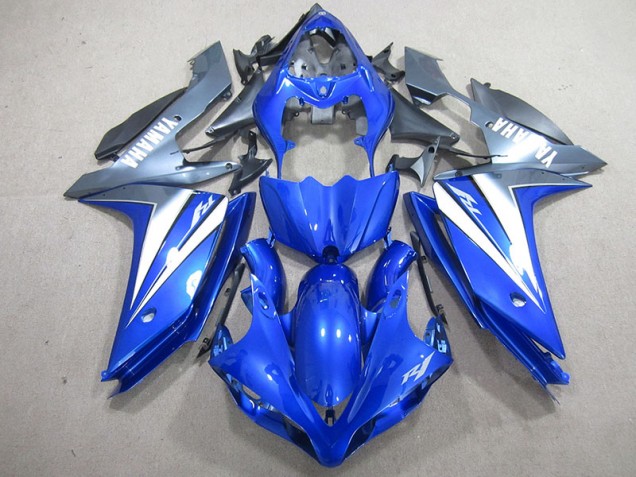 Blue Silver 07-08 Yamaha YZF R1 Motorcycle Fairings