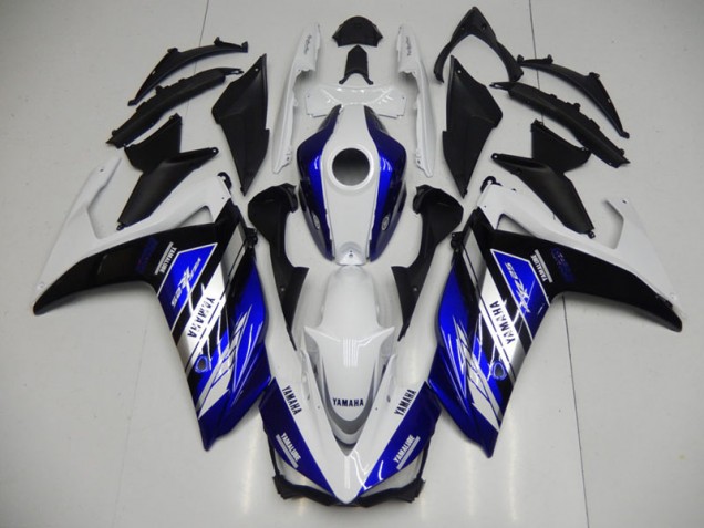 Blue White 15-22 Yamaha YZF R3 Motorcycle Fairing