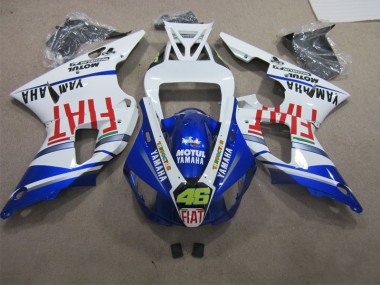 Blue White Motul Dunlop 46 09-11 Yamaha YZF R1 Motorcycle Fairing