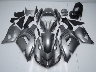 Glossy Grey 06-11 Kawasaki ZX14R ZZR1400 Motorcycle Fairings