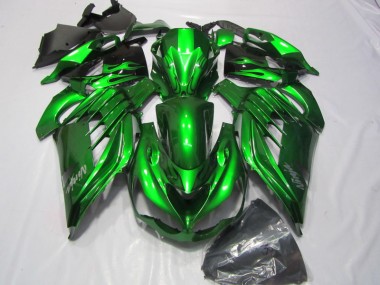 Green White Ninja Decal 12-21 Kawasaki ZX14R ZZR1400 Motorcycle Fairings