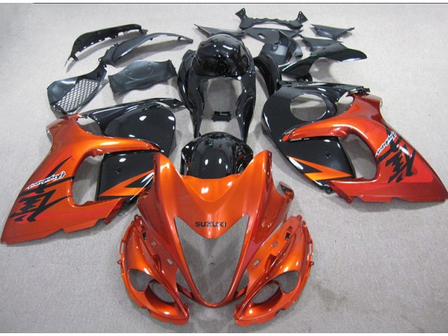 Orange Black 08-19 Suzuki GSXR 1300 Hayabusa Motorcycle Fairings