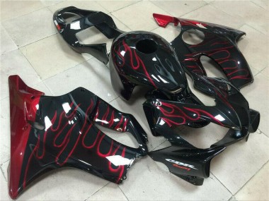 Red Flame 01-03 Honda CBR600 F4i Motorcycle Fairings