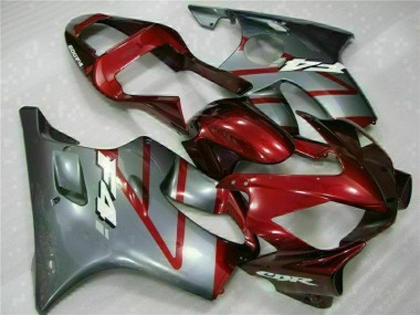 Red Silver 01-03 Honda CBR600 F4i Motorcycle Fairing