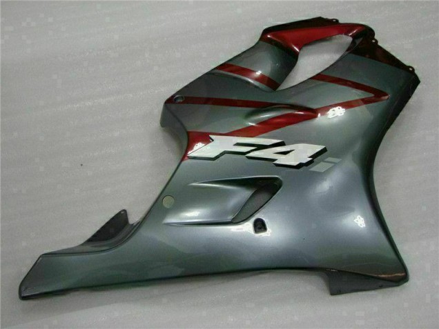 Red Silver 01-03 Honda CBR600 F4i Motorcycle Fairing