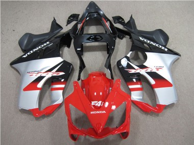 Red White Black 01-03 Honda CBR600 F4i Motorcycle Fairings