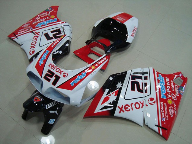 Red White Xerox 21 93-05 Ducati 748 916 996 996S Motorcycle Fairings