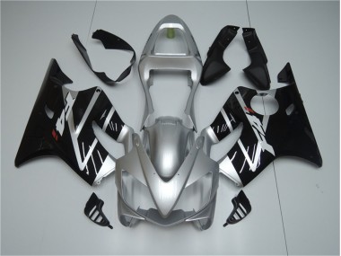 Silver Black 01-03 Honda CBR600 F4i Motorcycle Fairings