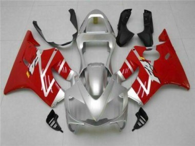 Silver Red 01-03 Honda CBR600 F4i Motorcycle Fairings