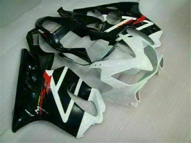 White Black 01-03 Honda CBR600 F4i Motorcycle Fairing