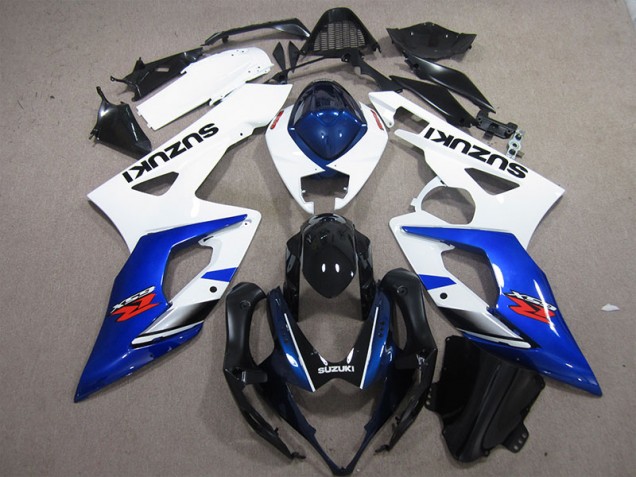 White Blue 05-06 Suzuki GSXR 1000 Motorcycle Fairing