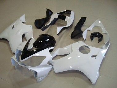 White with Black Stripe 01-03 Honda CBR600 F4i Motorcycle Fairings