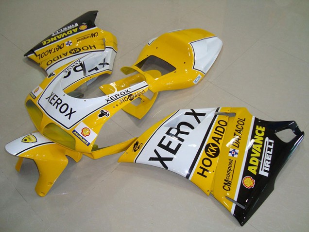 Yellow White Xerox 93-05 Ducati 748 916 996 996S Motorcycle Bodywork